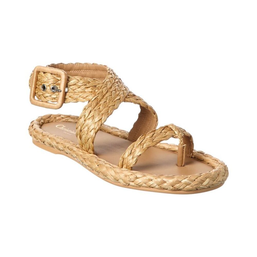 Dior Raffia Sandal, Brown